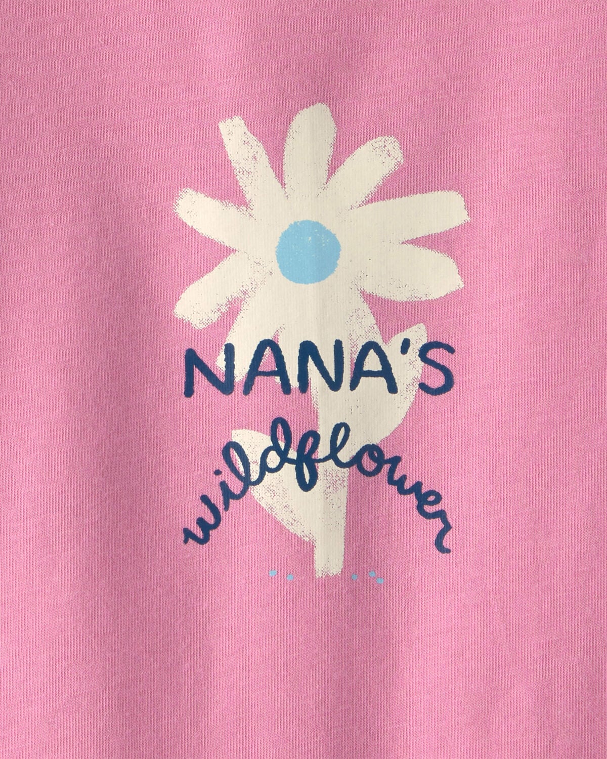 Baby Girl 'Nana's Wildflower' Graphic Bodysuit - Pink - Image 2