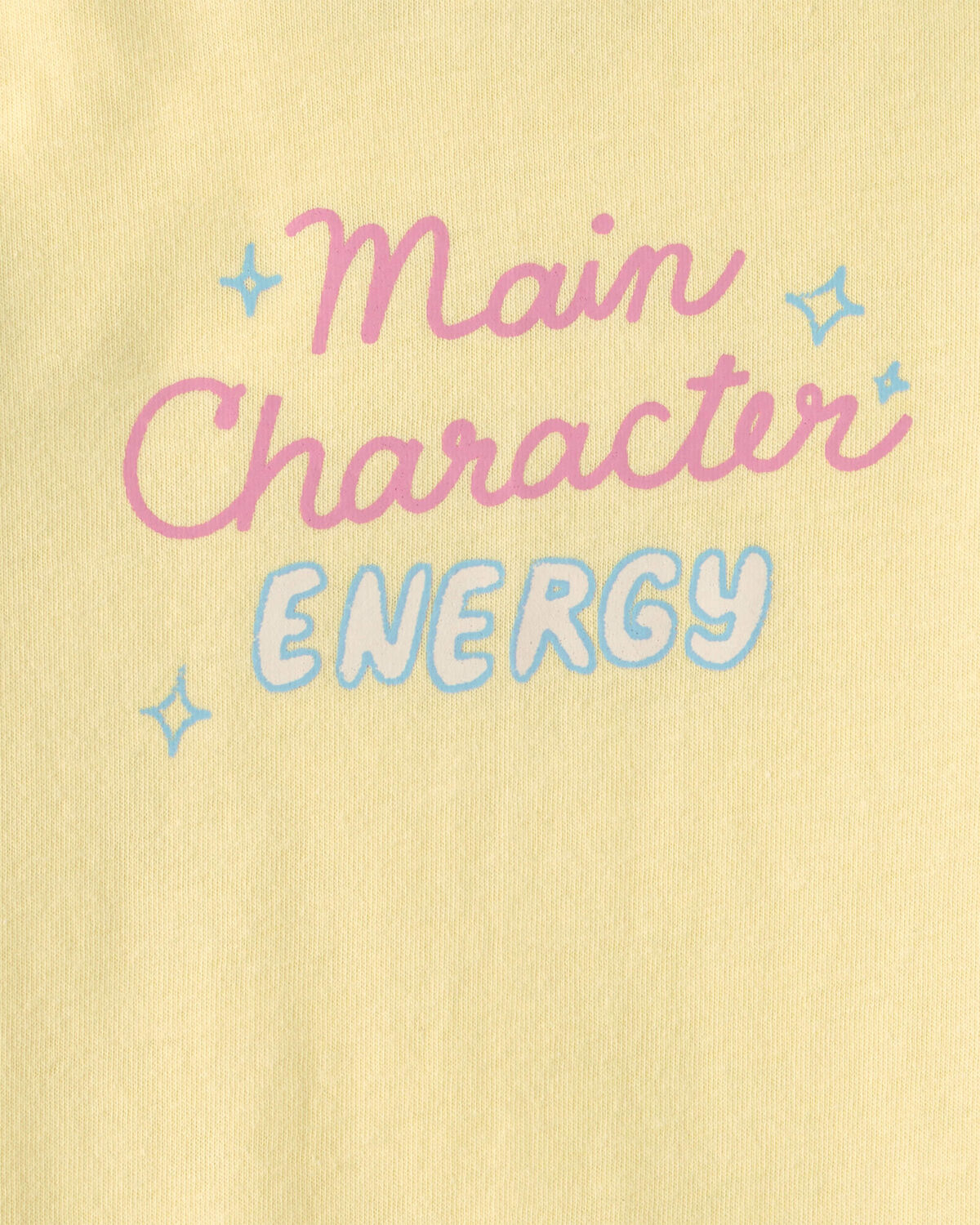 Baby 'Main Character Energy' Graphic Bodysuit - Yellow - Image 2