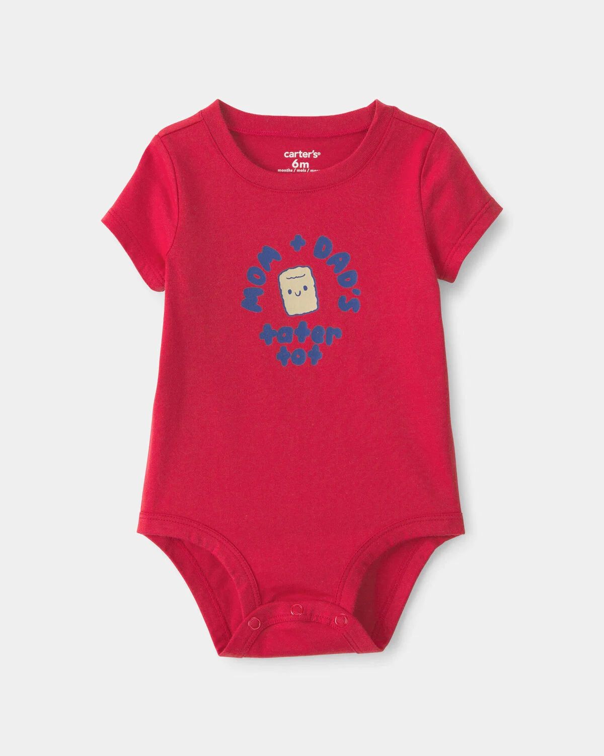 Baby Tater Tot Graphic Bodysuit - Red
