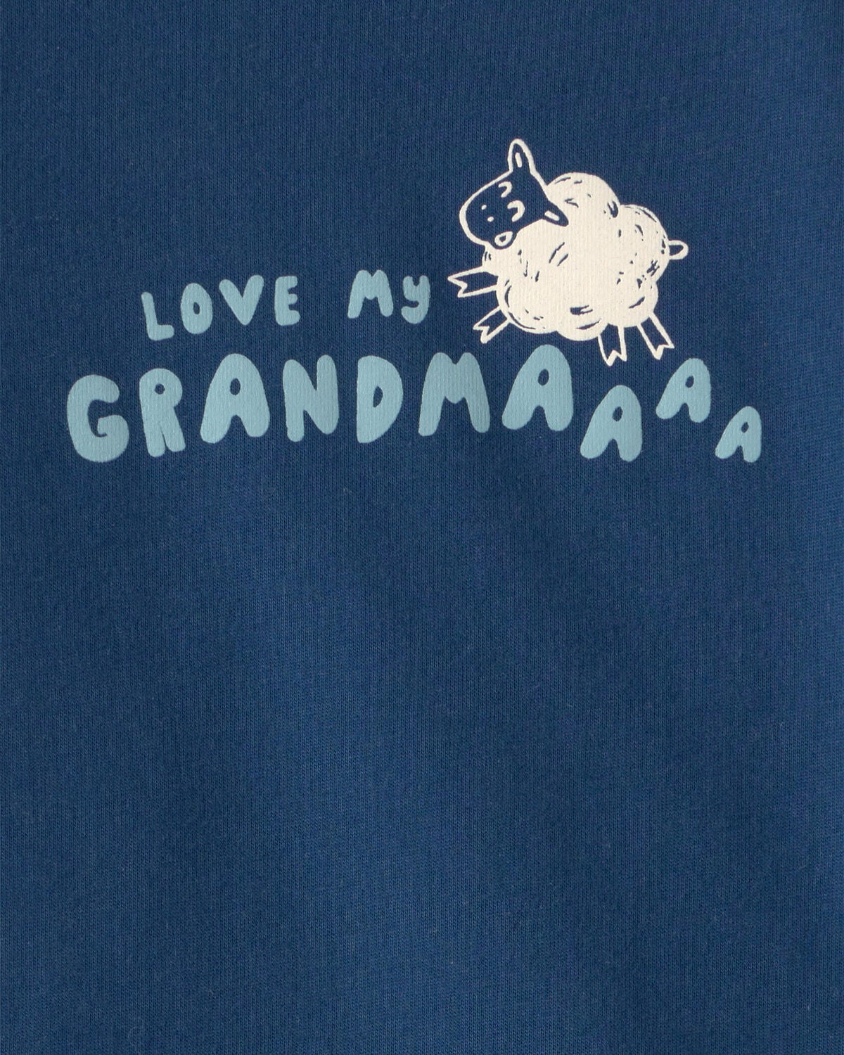 Baby 'Love My Grandma' Sheep Graphic Bodysuit - Blue - Image 2
