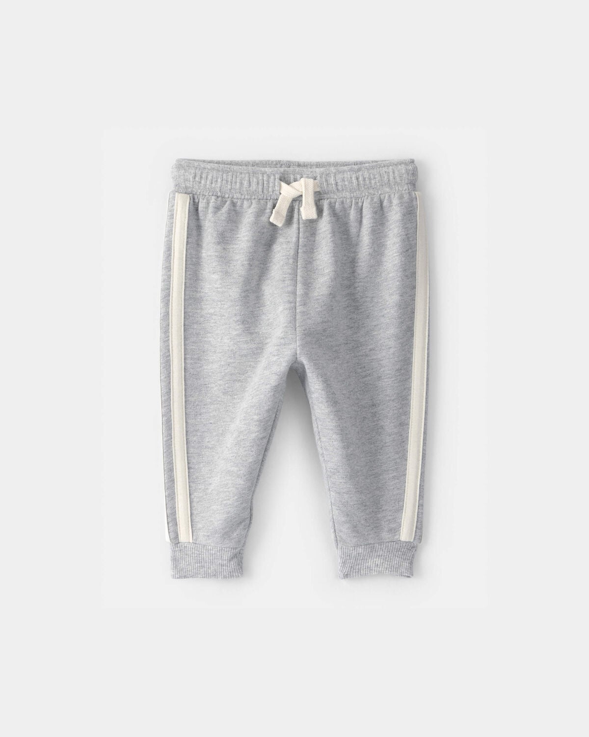 Baby Boy French Terry Pants - Heather Grey