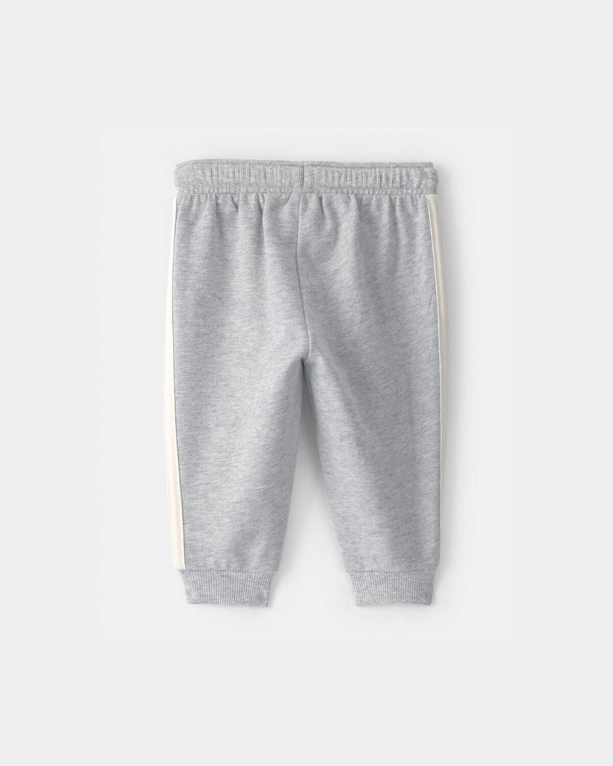 Baby Boy French Terry Pants - Heather Grey - Image 2