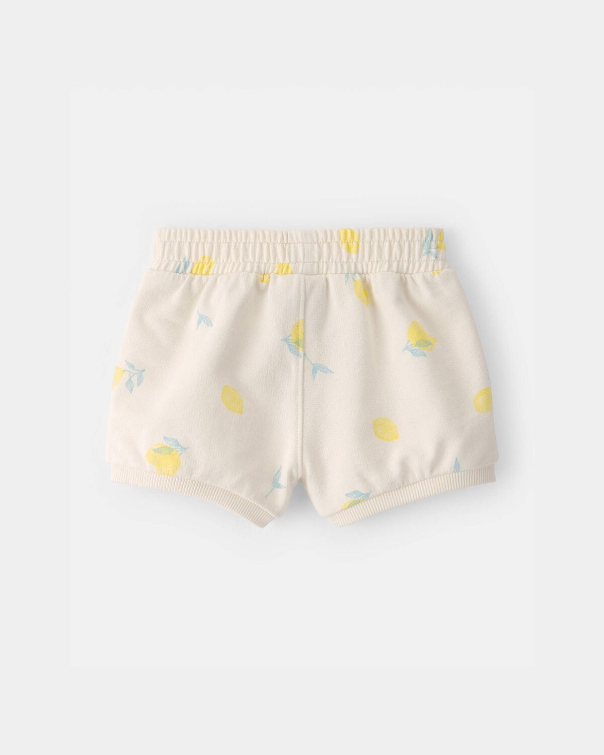 Baby Girl French Terry Shorts - Ivory - Image 3
