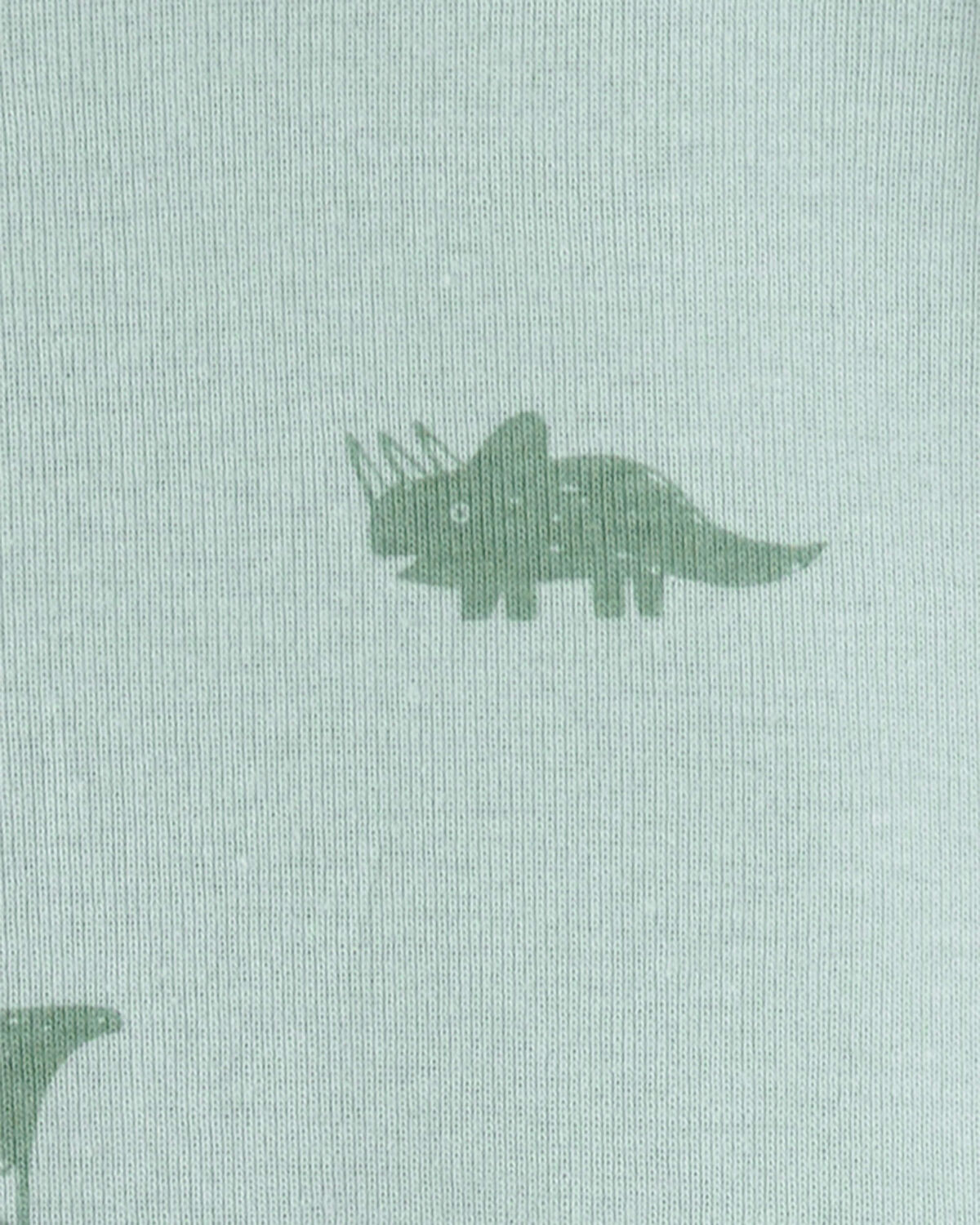 Baby Dinosaur 100% Cotton Snug Fit 1-Piece Pajama - Green - Image 3