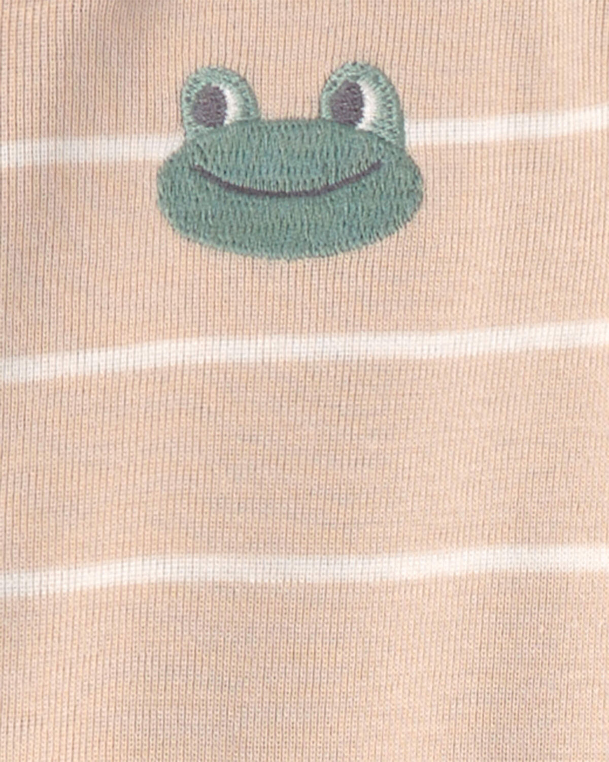 Baby 2-Pack Frog 100% Cotton Snug Fit 1-Piece Pajama - Green/Tan - Image 3