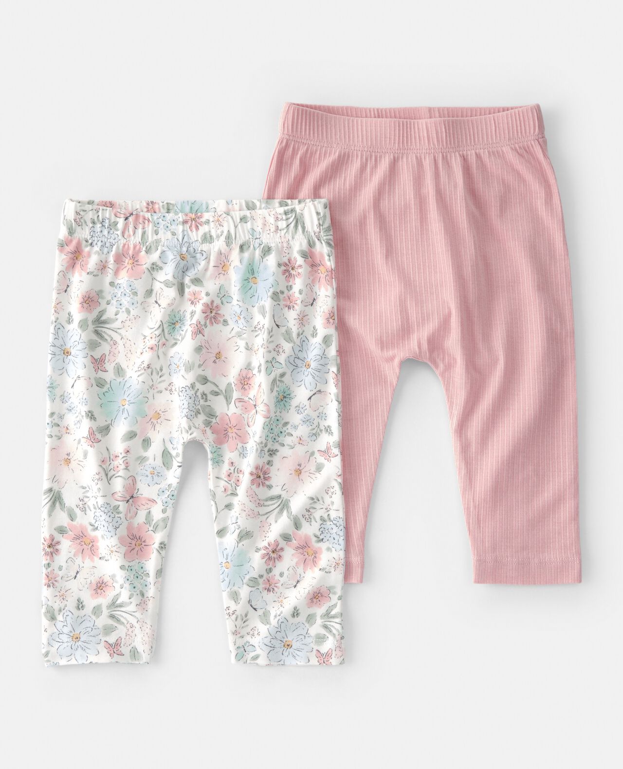 Baby Girl 2-Pack Woodland PurelySoft™ Pull-On Pants - Pink - Image 7