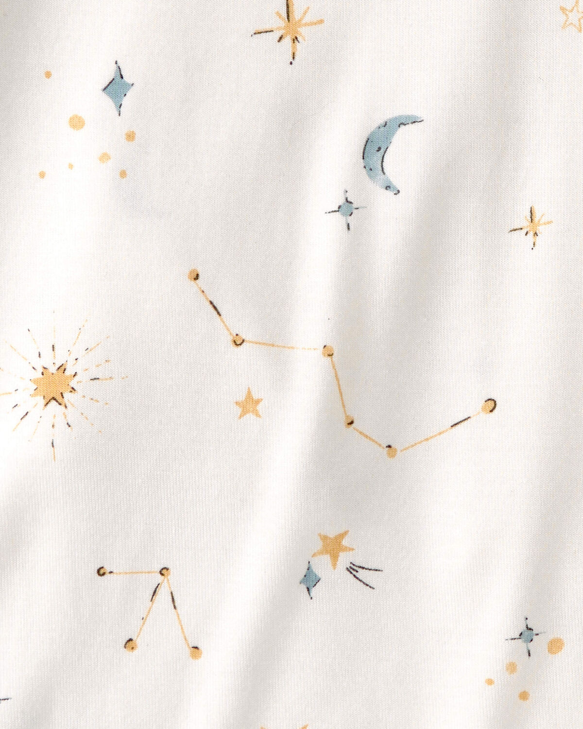 Baby 2-Pack Constellation PurelySoft Bodysuits - Yellow/Cream - Image 5