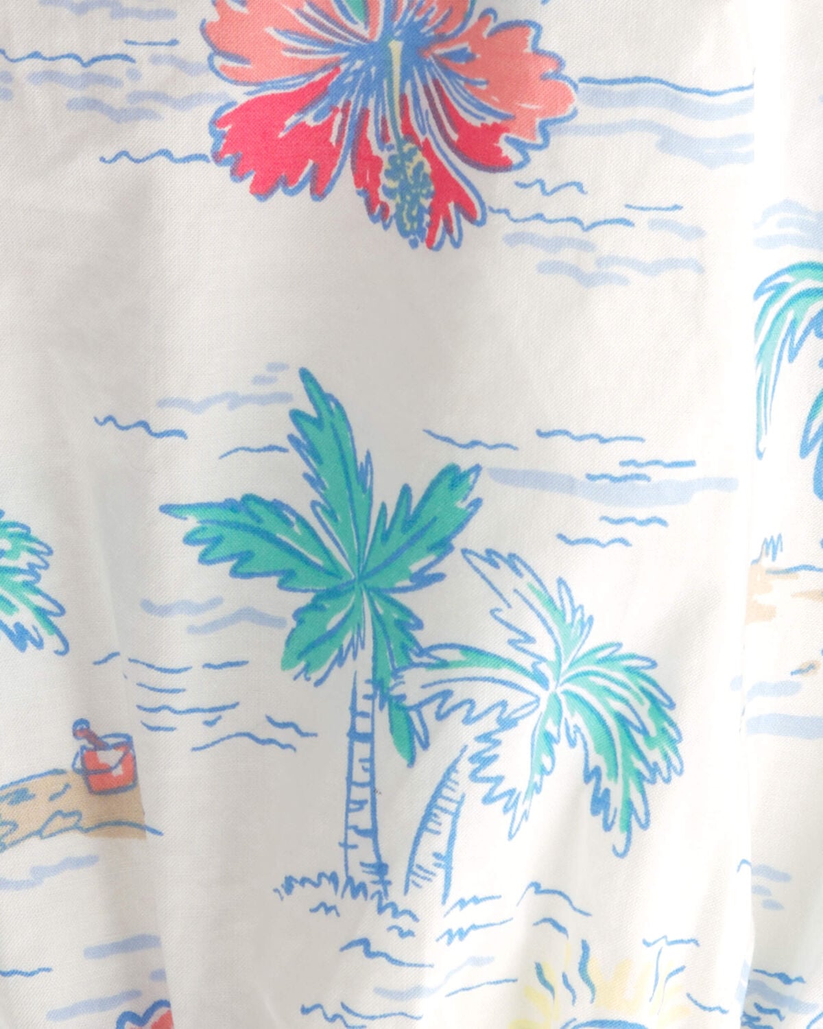 Baby Girl 2-Piece Tropical Beach Sleeveless Top & Short Set - Image 3