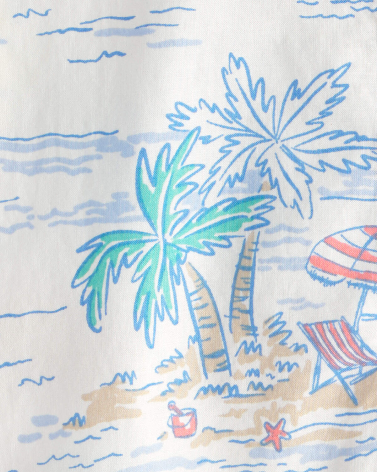Baby Boy Tropical Beach Short-Sleeve Romper - Image 2