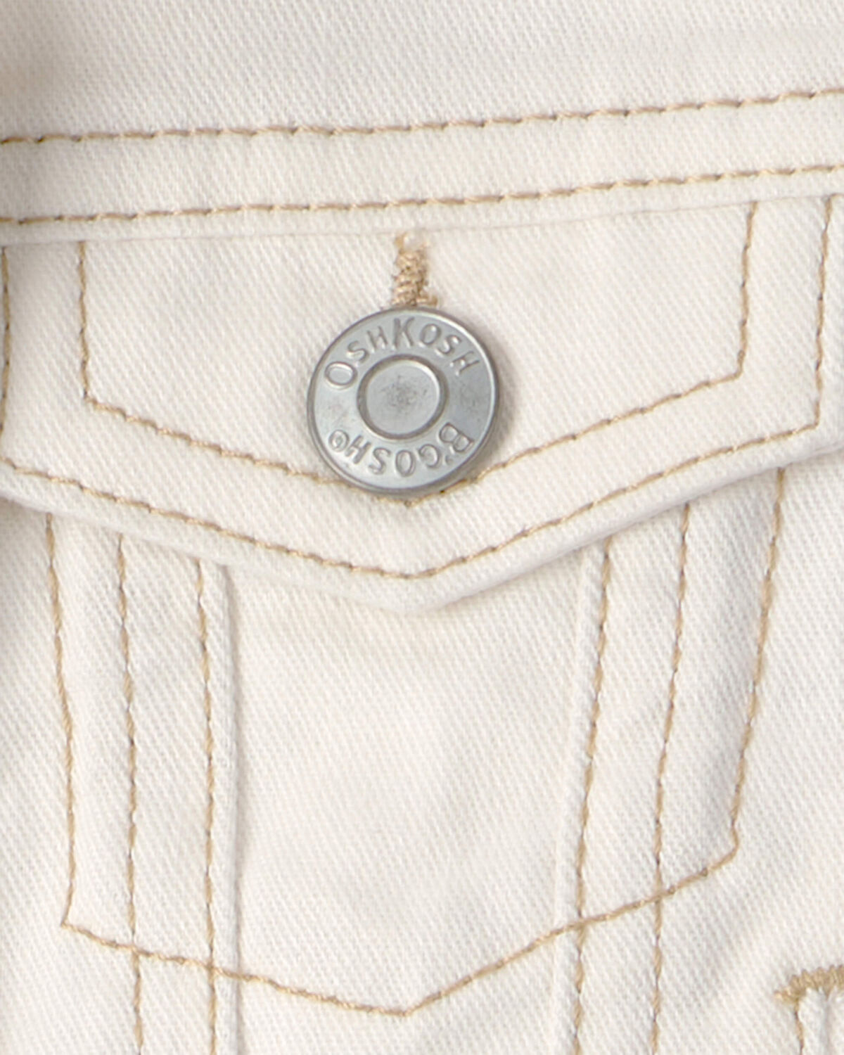 Baby Girl Twill Jacket - Ivory - Image 3