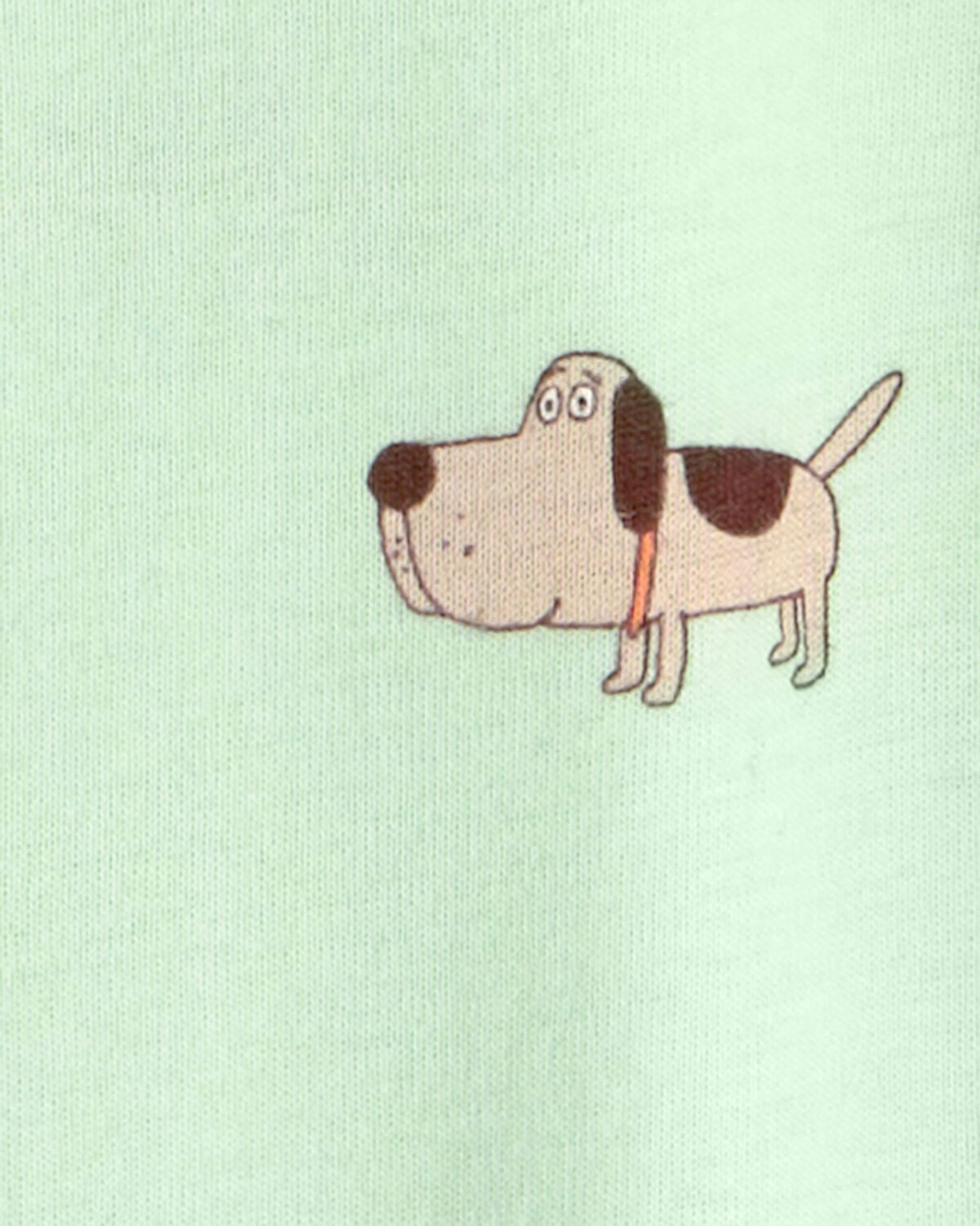Baby Puppy 100% Cotton Snug Fit 1-Piece Pajama - Green - Image 4