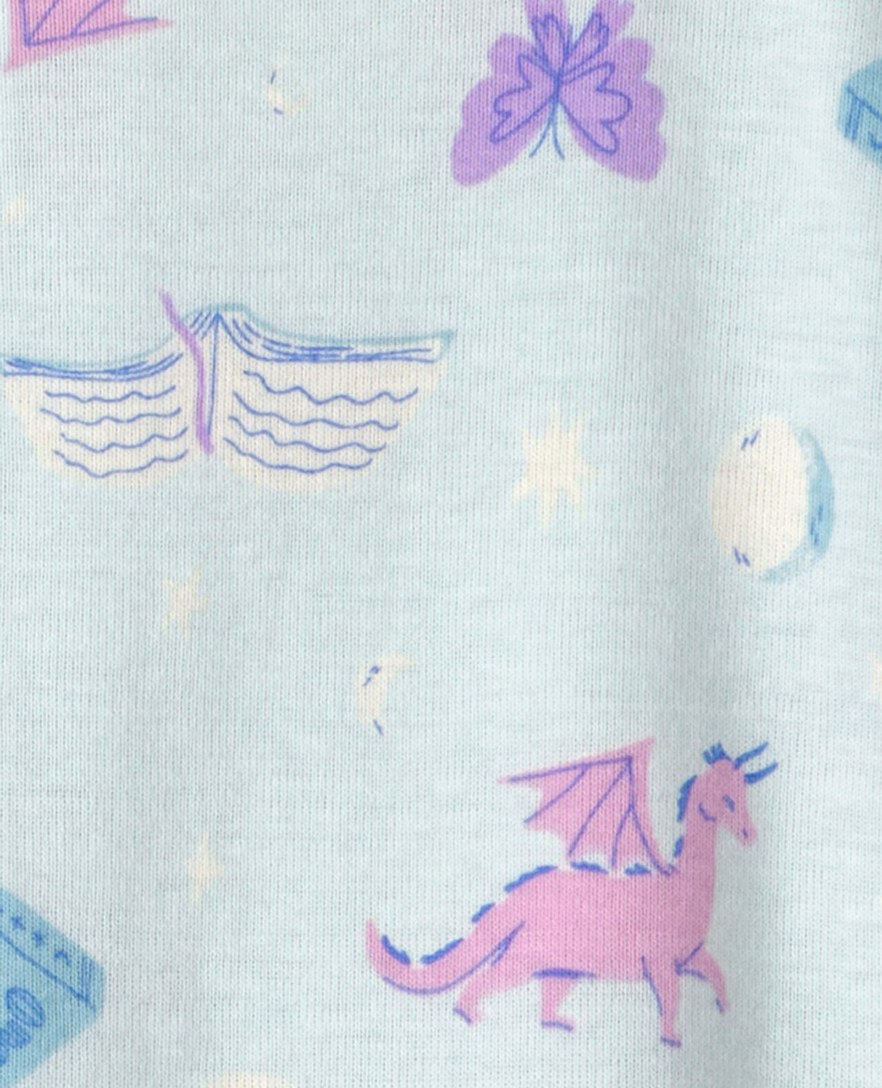 Baby Girl 1-Piece Pets 2-Way Zip 100% Cotton Snug Fit Footed Pajama - Purple - Image 8