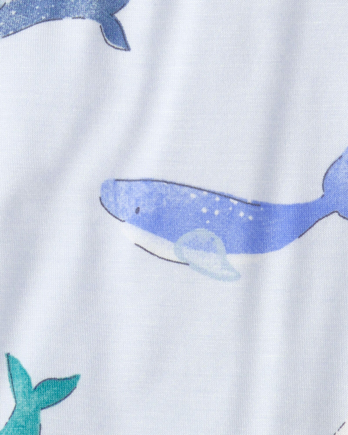 Baby Whale PurelySoft 2-Way Zip Sleep & Play Pajamas - Blue - Image 4