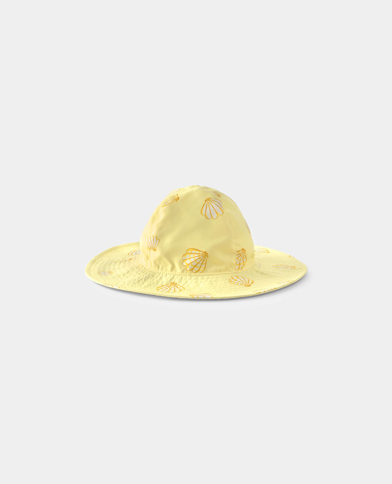 Baby Girl Seashell Reversible Swim Hat - Yellow - Image 4