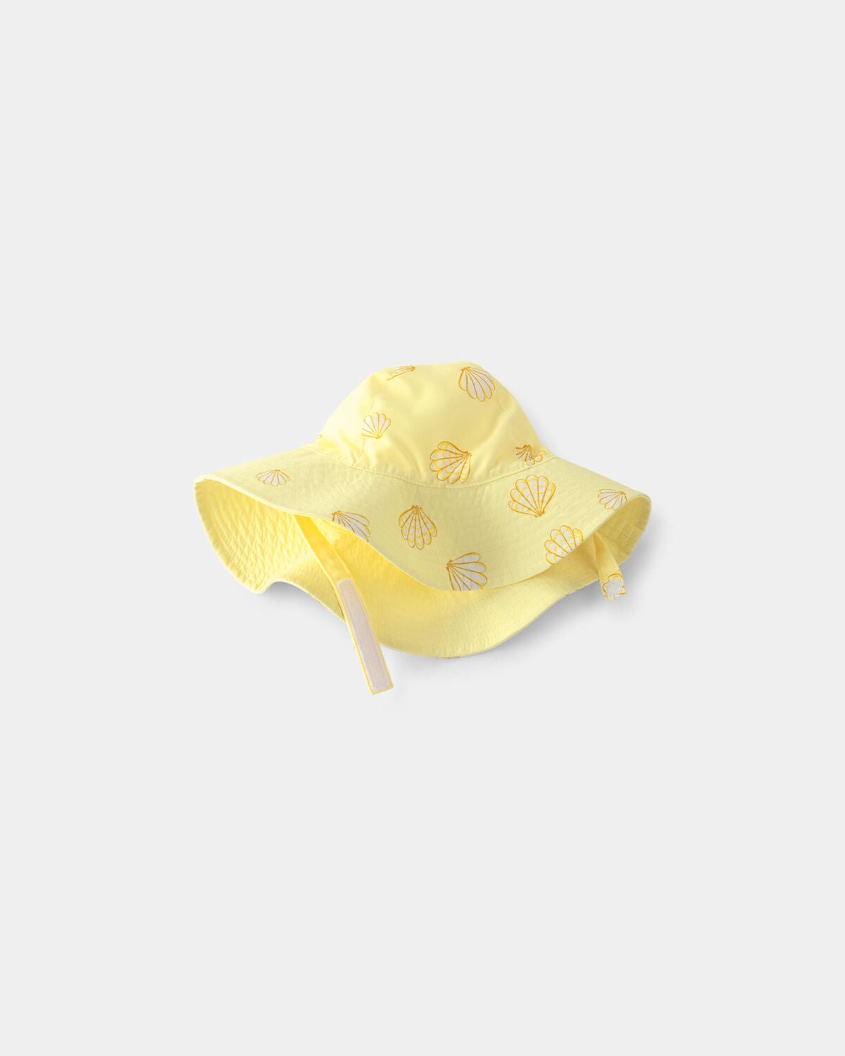 Baby Girl Seashell Reversible Swim Hat - Yellow - Image 3