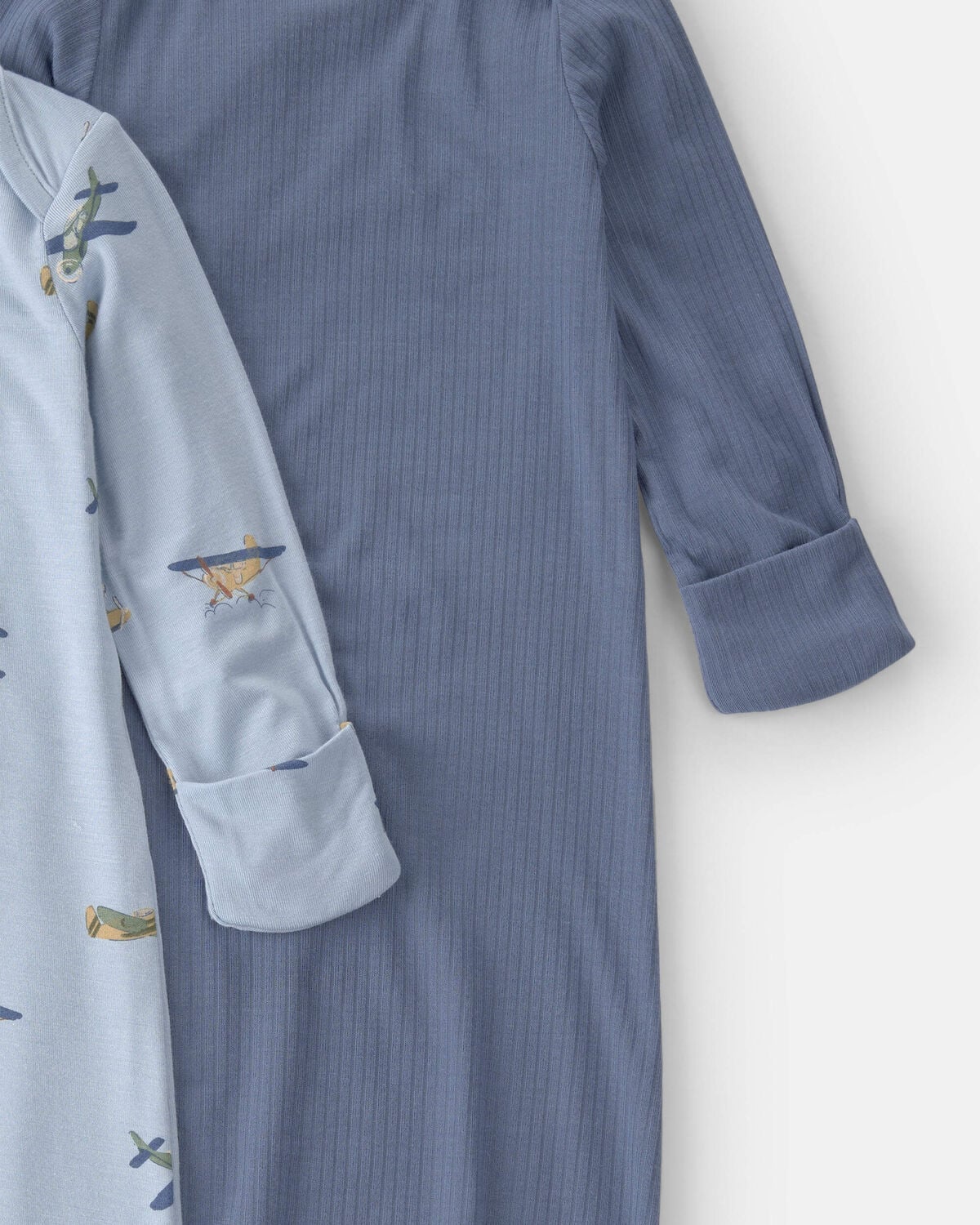 Baby Boy 2-Pack Plane PurelySoft Sleeper Gowns - Blue - Image 2