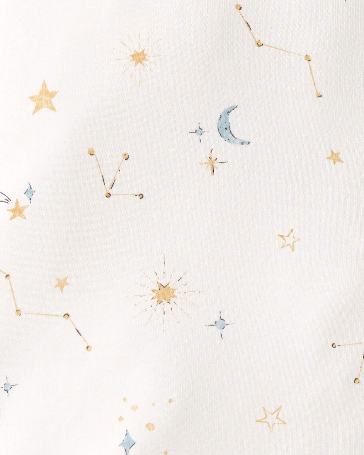 Baby Constellation 2-Way Zip PurelySoft Wearable Blanket - Cream - Image 4