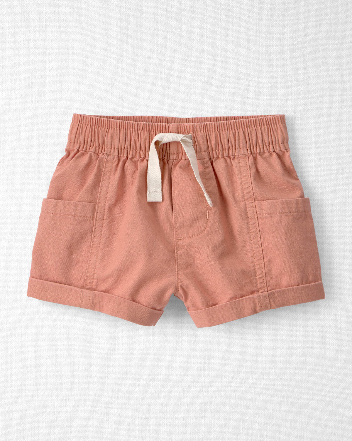 Baby Boy 2-Piece Top & Short Set Made with Organic Cotton in Citrus Summer Print - Image 2