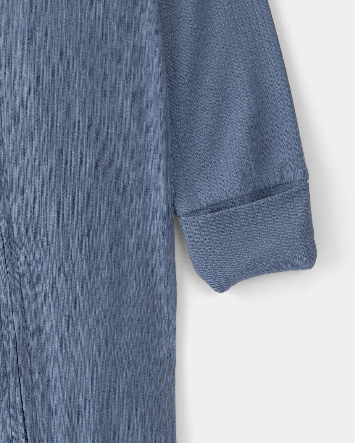 Baby Boy 2-Way Zip PurelySoft Sleep & Play Pajama - Blue - Image 3