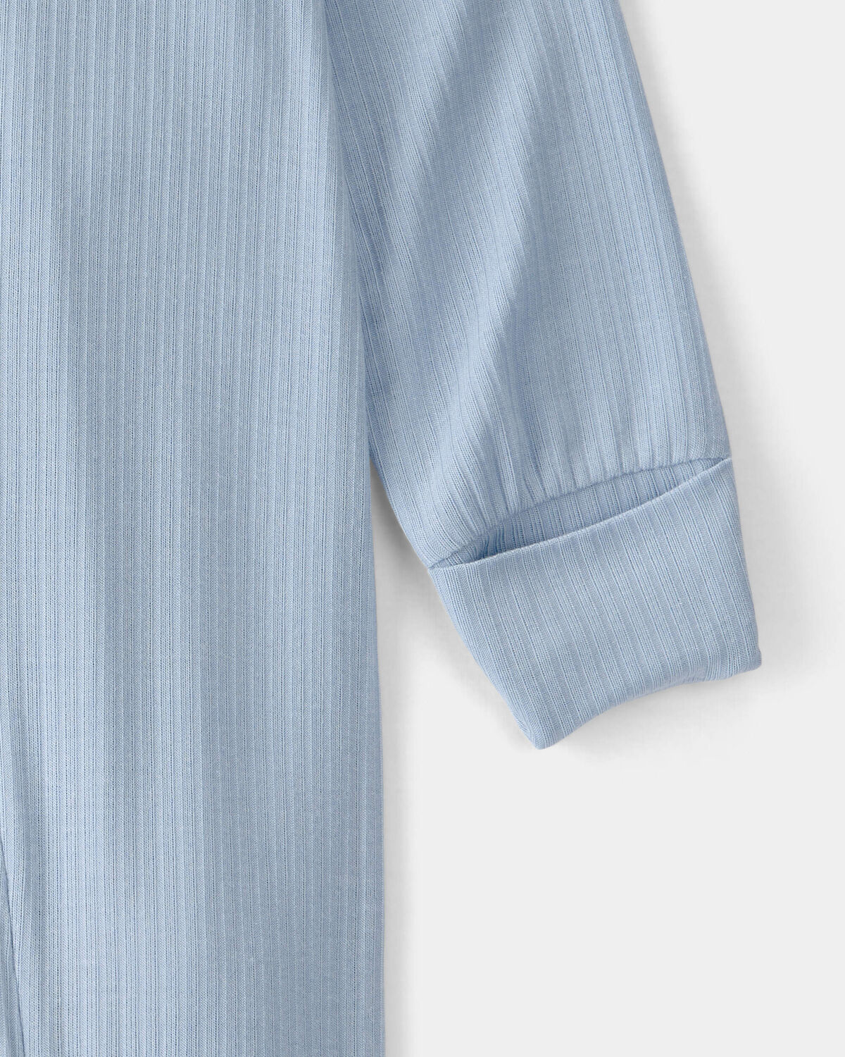 Baby Boy 2-Way Zip PurelySoft Sleep & Play Pajama - Blue - Image 3