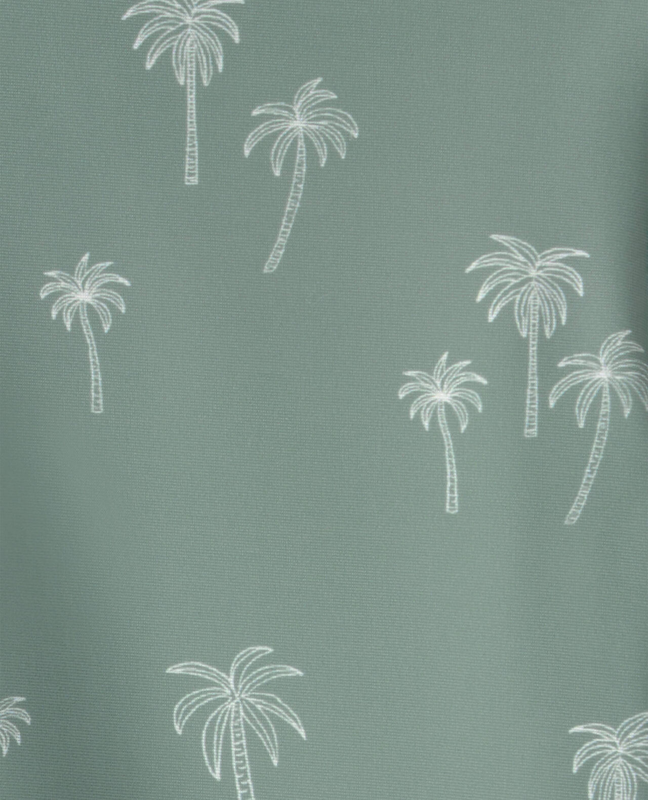 Baby Boy Recycled Long-Sleeve Rashguard Swimsuit in Palm Tree - Image 5
