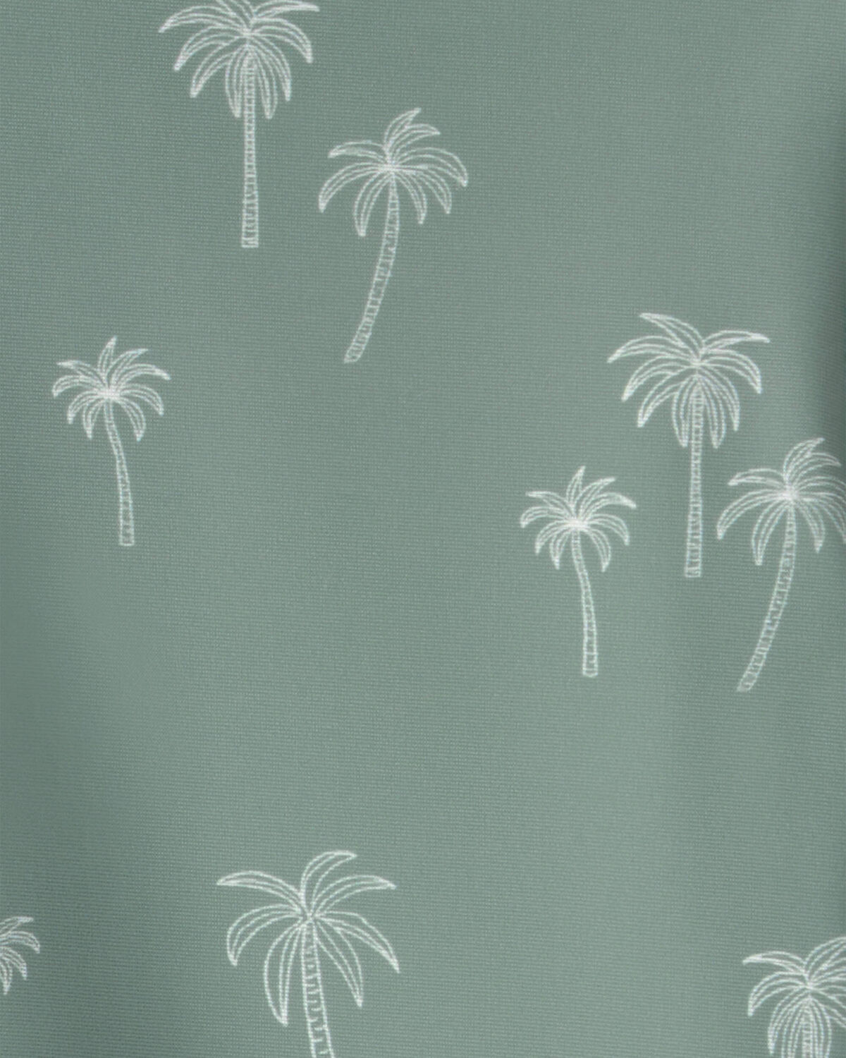 Baby Boy Recycled Long-Sleeve Rashguard Swimsuit in Palm Tree - Image 4