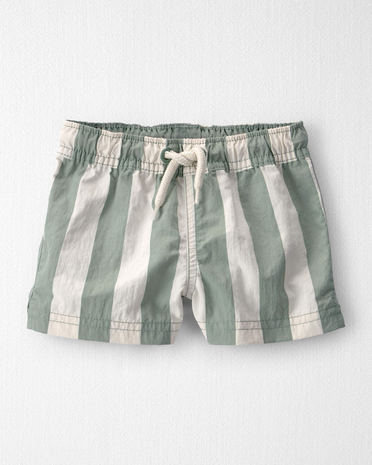 Baby Boy Recycled Swim Trunks in Stripes