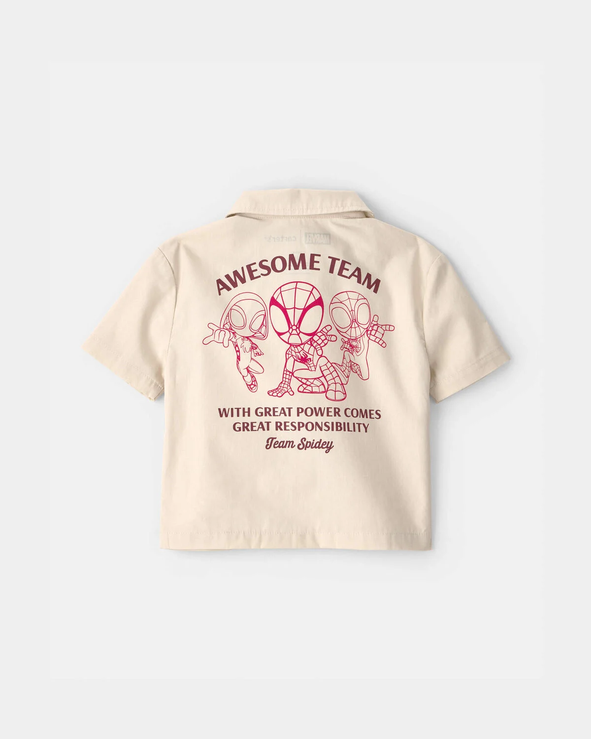 Baby Boy 2-Piece ©Marvel Spider-Man Top & Short Set - Khaki - Image 2