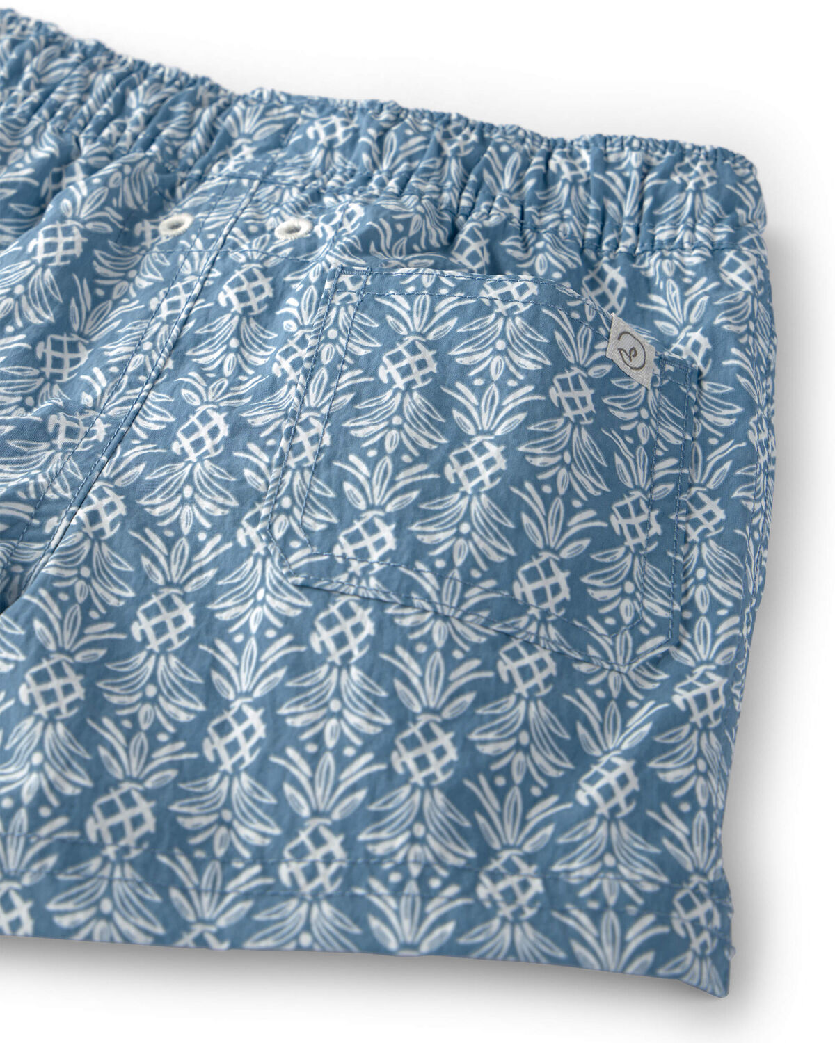 Baby Boy Recycled Swim Trunks in Bloom Lagoon - Image 3