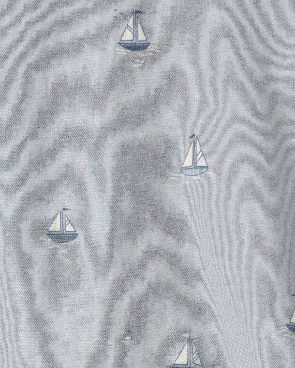 Baby 2-Piece Organic Cotton Ribbed Pajama Set in Sail Away Print - Image 3