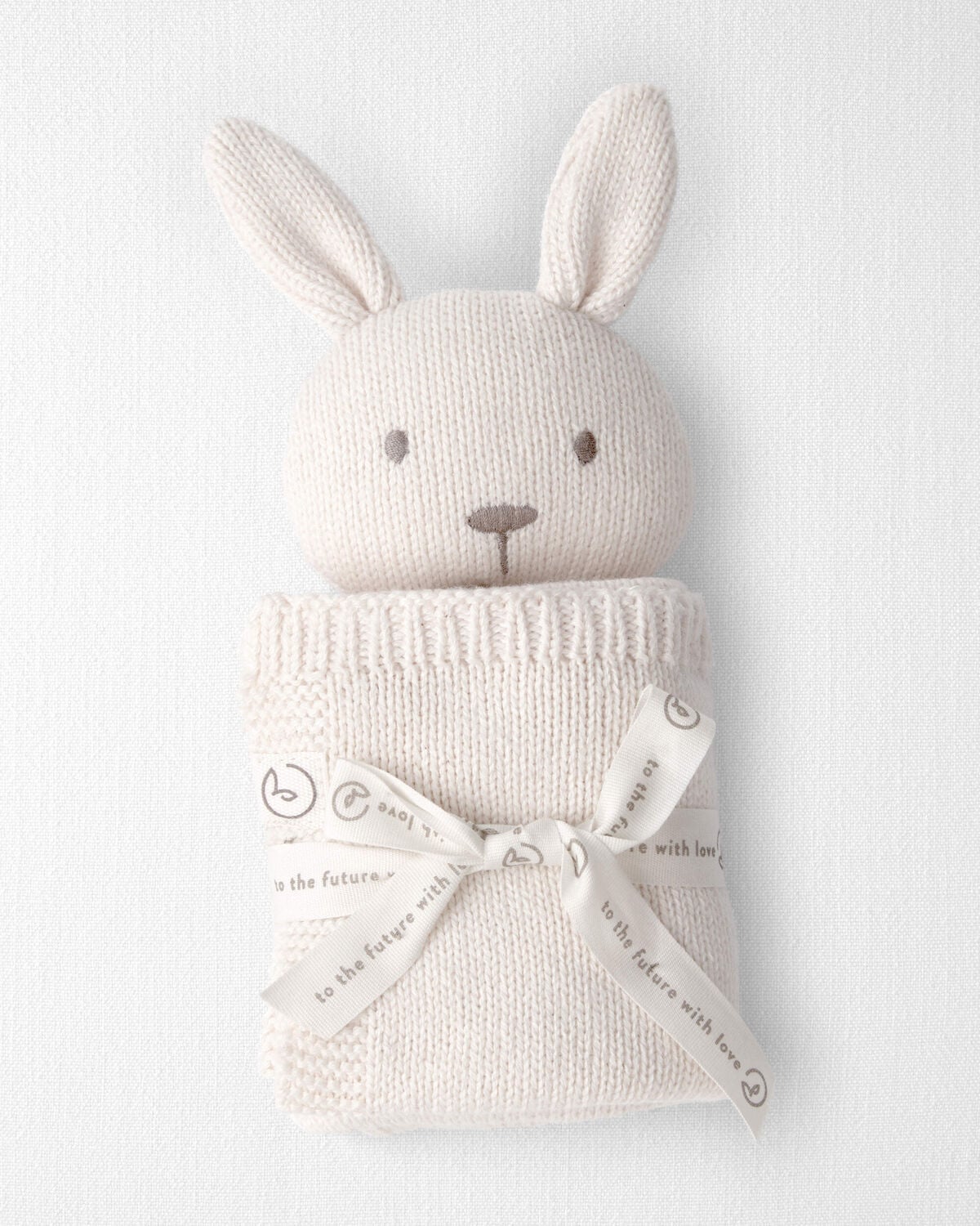 Baby Organic Cotton Bunny Lovey - Image 3