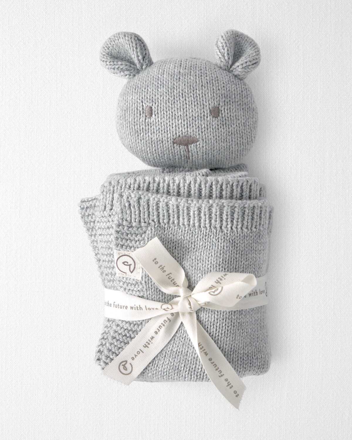 Baby Organic Cotton Bear Lovey - Image 2