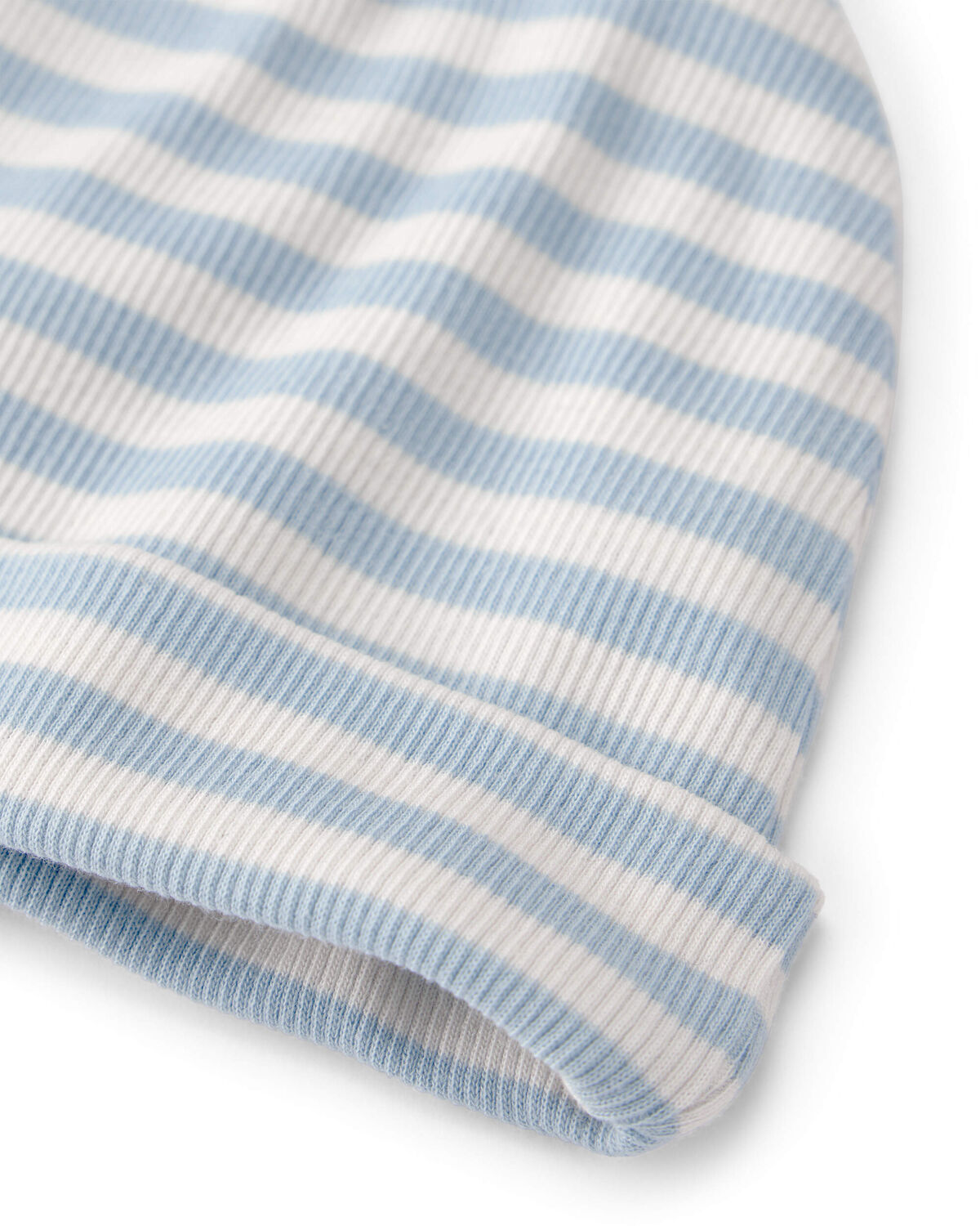 Baby Organic Cotton Rib Cap in Stripes - Image 2