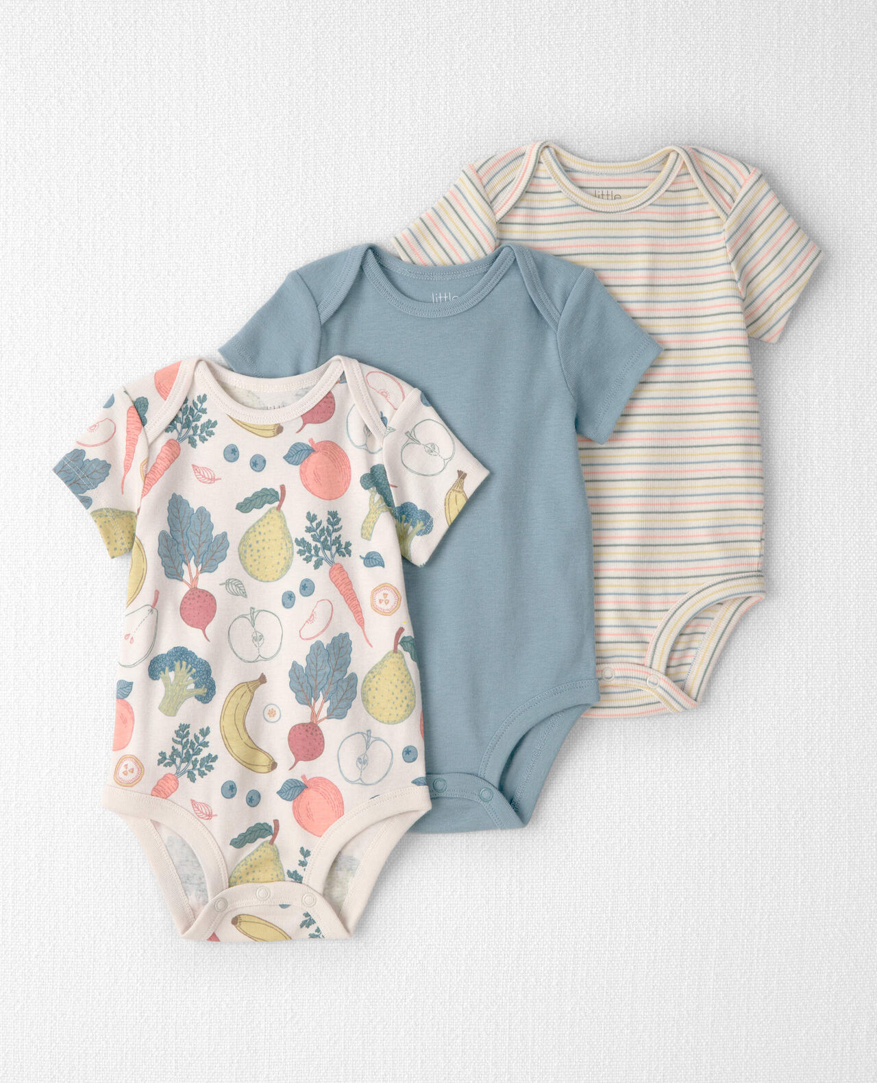 Baby 3-Pack Organic Cotton Bodysuits - Image 8