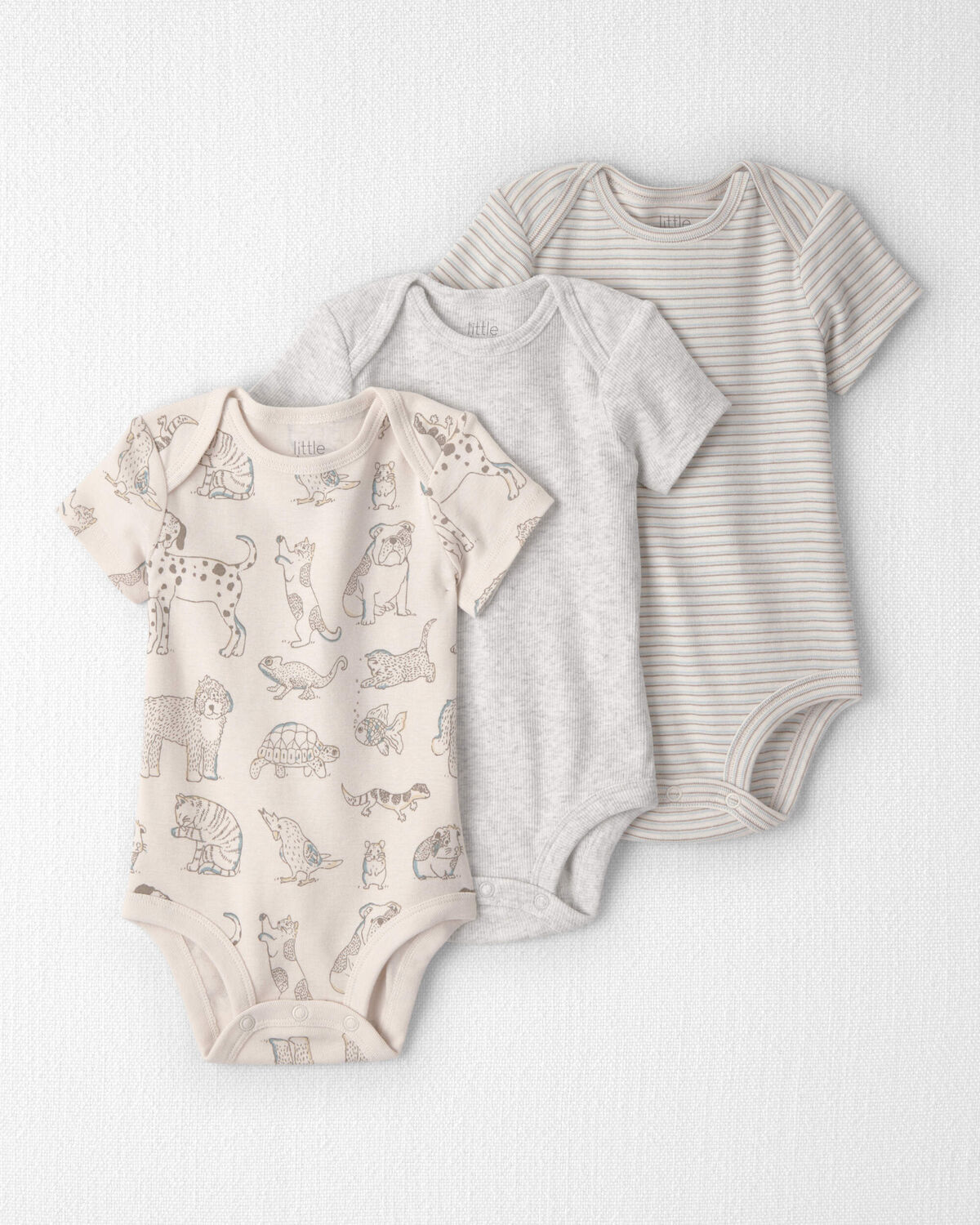 Baby 3-Pack Organic Cotton Bodysuits