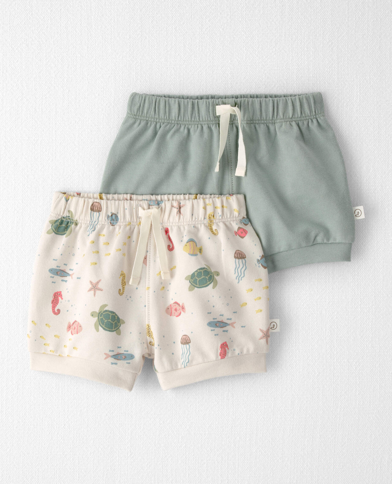 Baby Girl 2-Pack Organic Cotton Shorts - Image 7