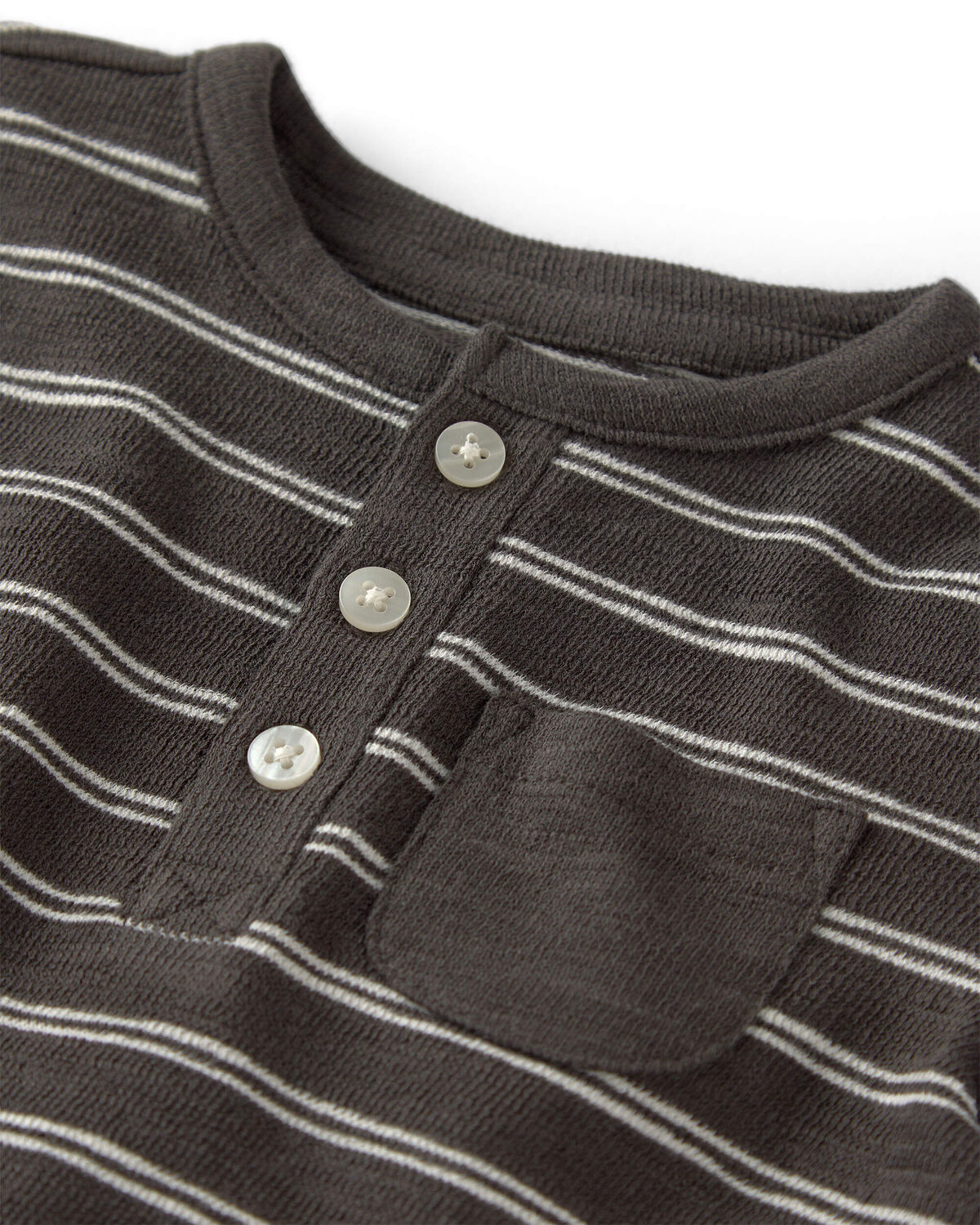 Baby Romper Made with Organic Cotton in Stripes - Image 2