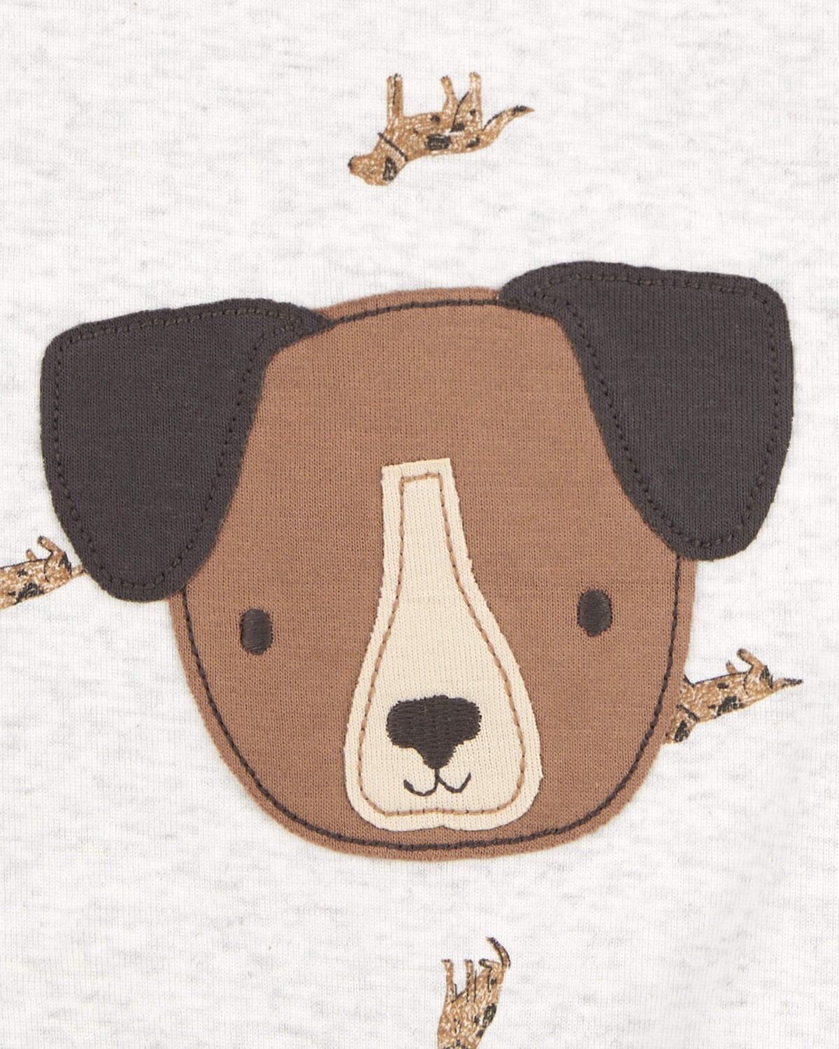 Baby Boy Dog Romper - Grey - Image 2
