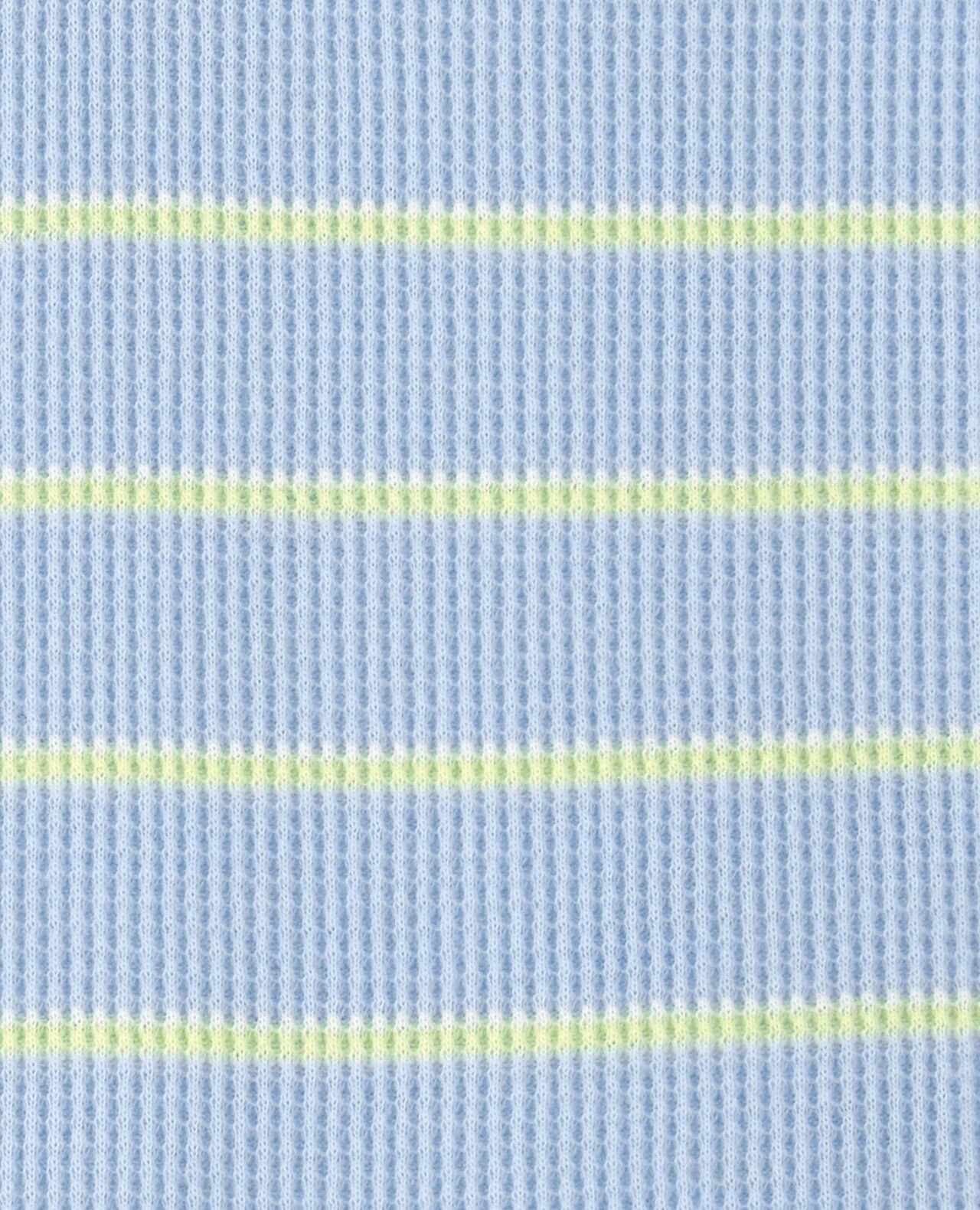 Baby Boy Striped Waffle-Knit Romper - Blue - Image 4