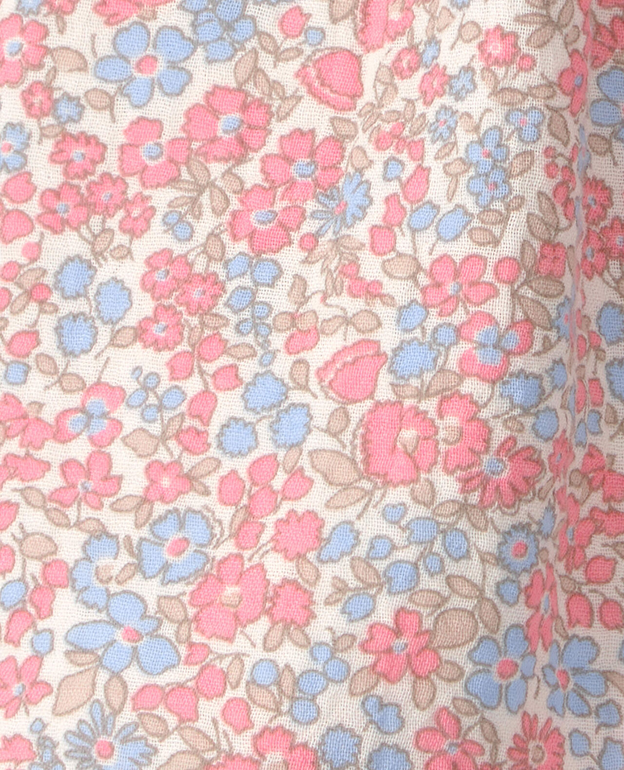 Baby Girl Organic Cotton Gauze Dress in Spring Floral Print - Image 6