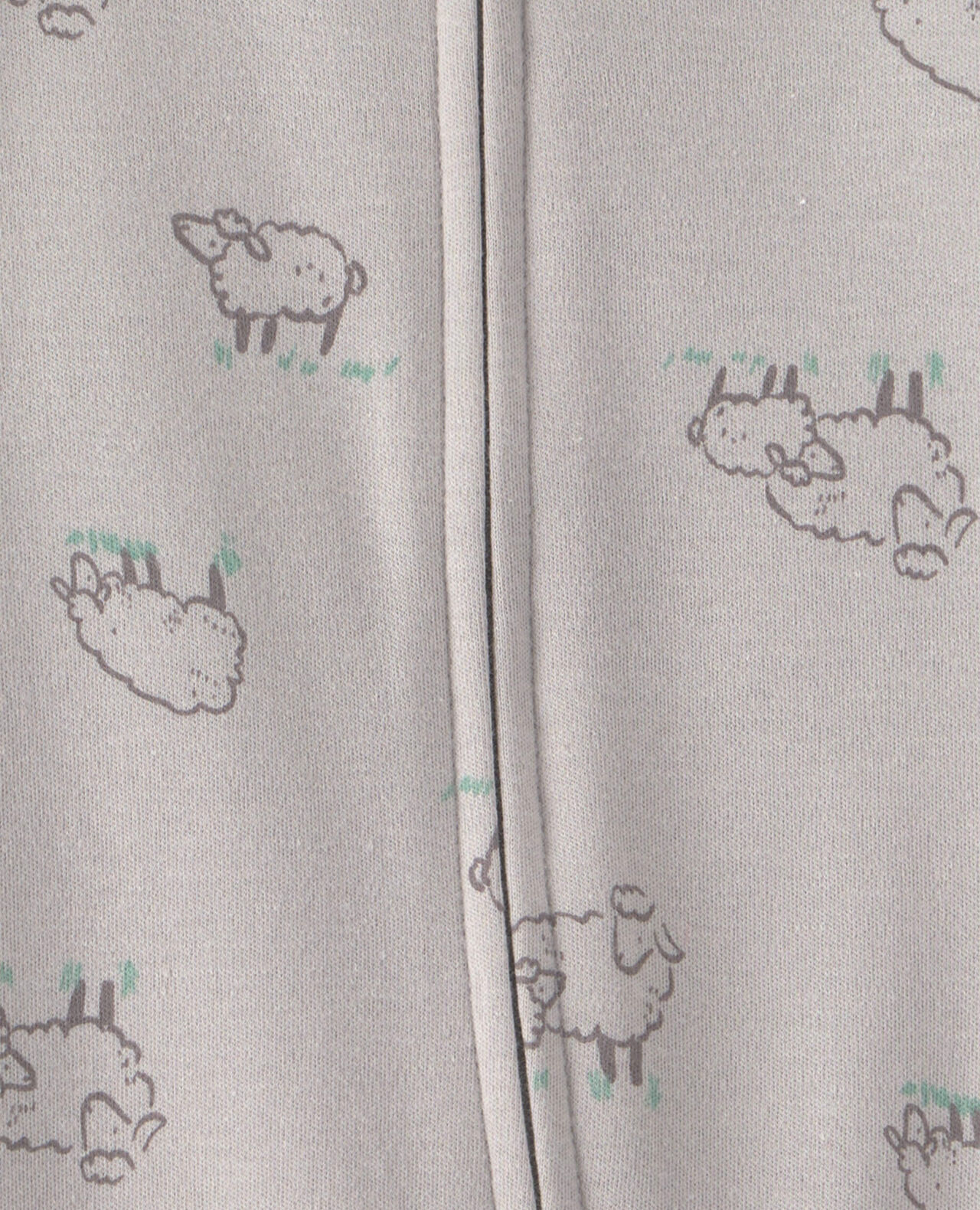 Baby Farm 100% Cotton 2-Way Zip Sleep & Play Pajamas - Beige - Image 7