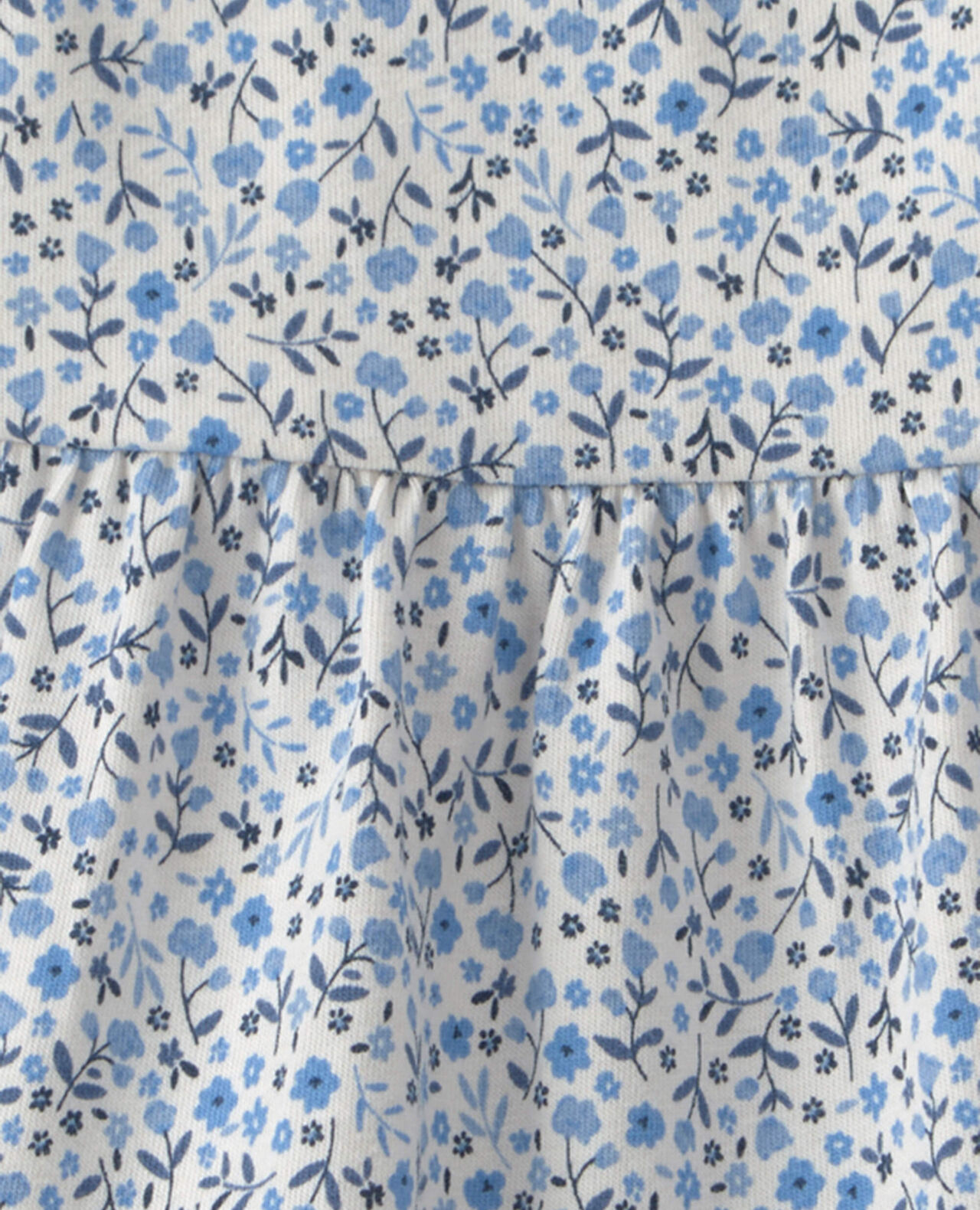 Baby Girl Organic Cotton Tiered Dress in Seashells - Image 9