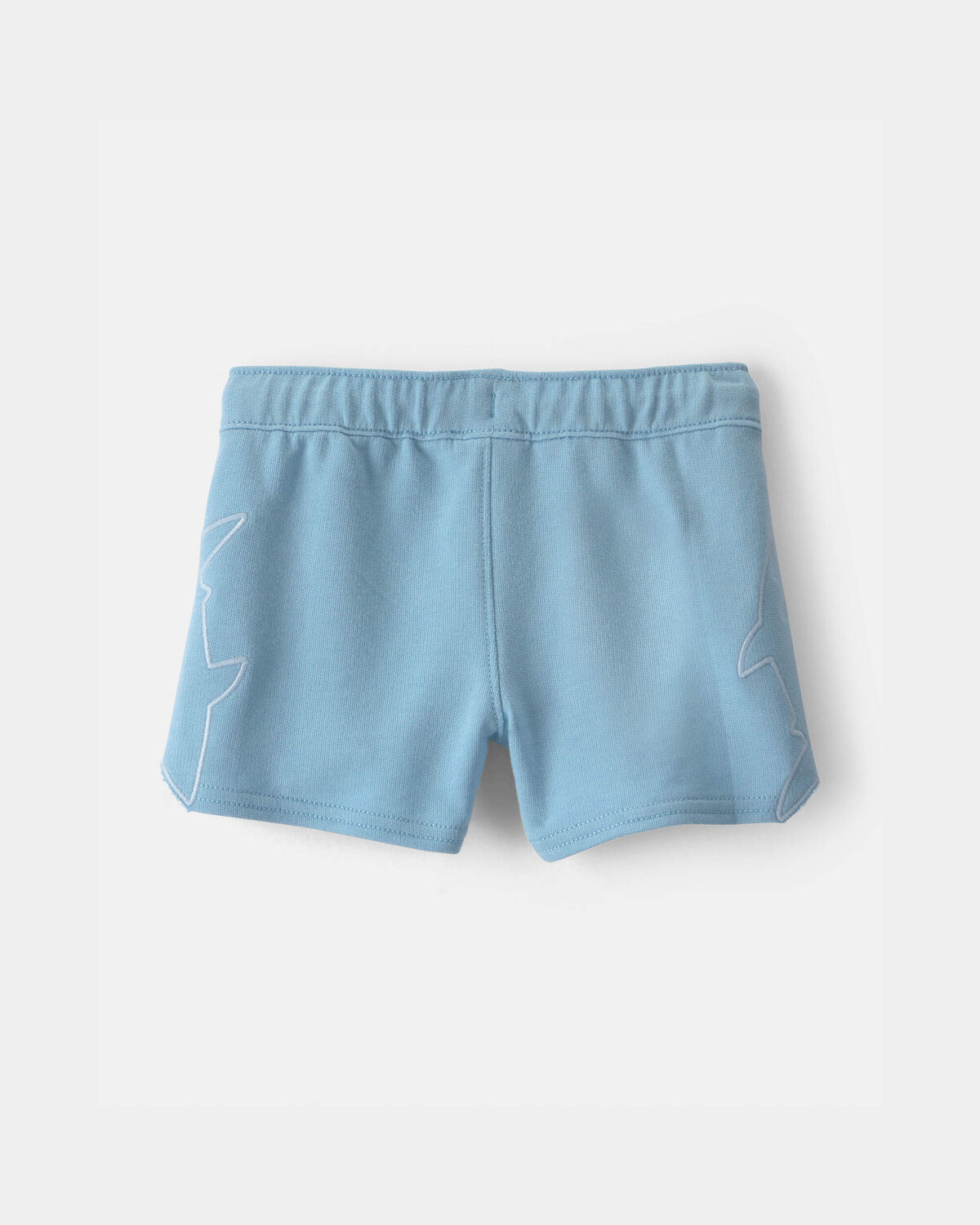 Baby Boy Shark French Terry Shorts - Blue - Image 2