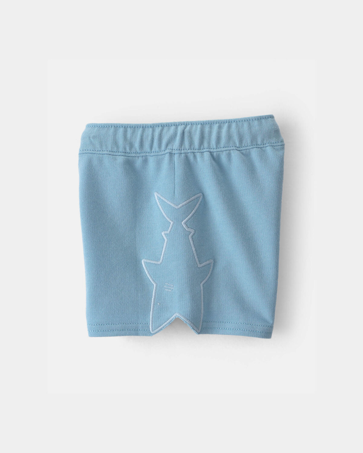 Baby Boy Shark French Terry Shorts - Blue - Image 3