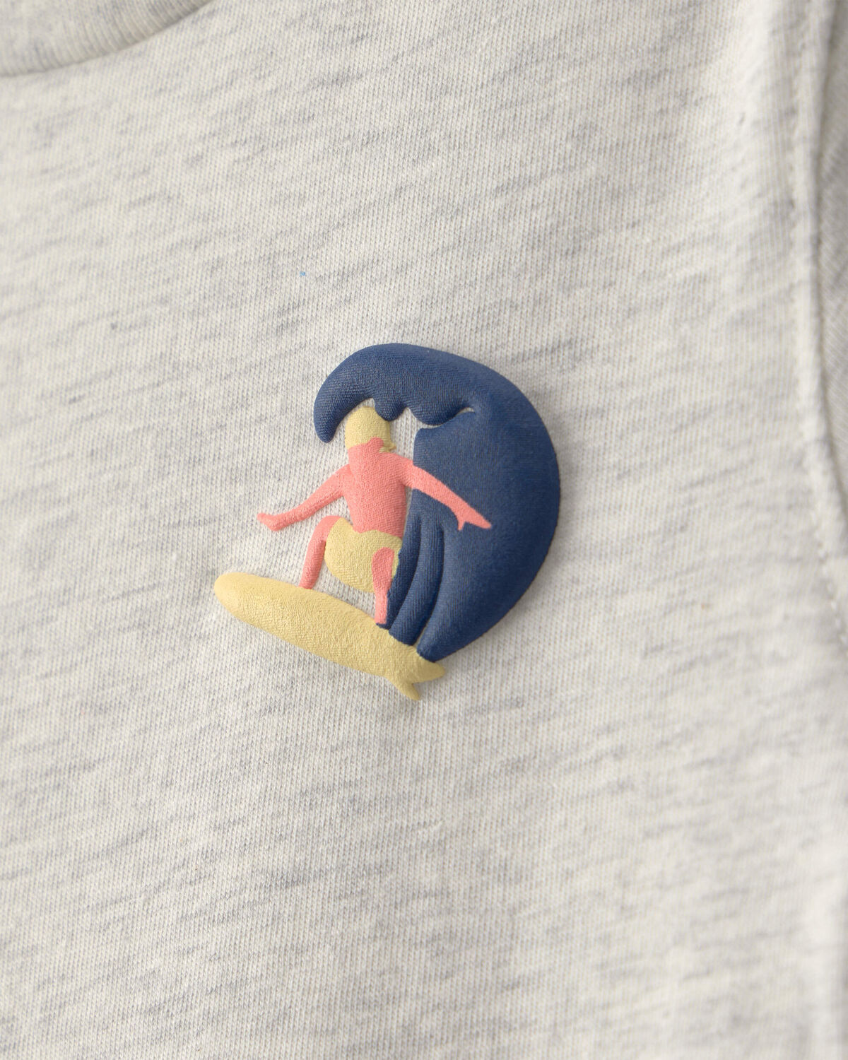 Baby Boy Surfer Graphic Tee - Grey - Image 2