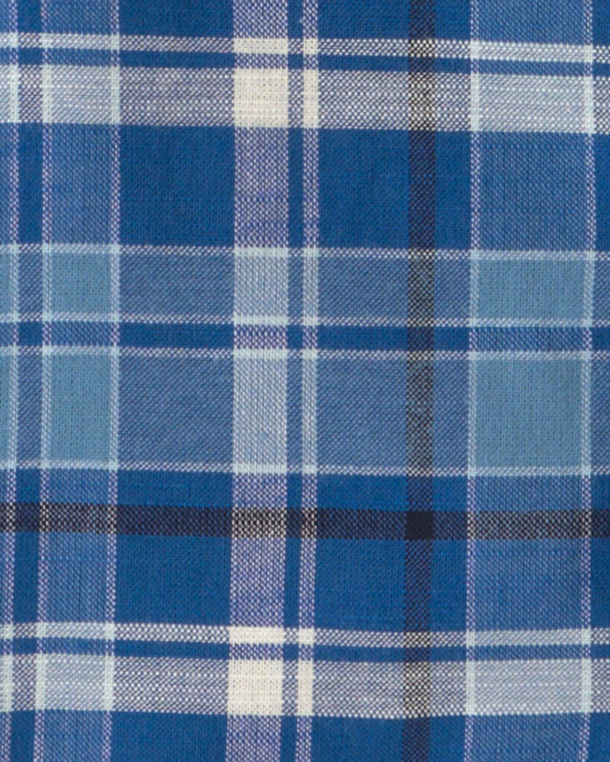 Baby Boy Plaid Short-Sleeve Button-Down Shirt - Blue - Image 2
