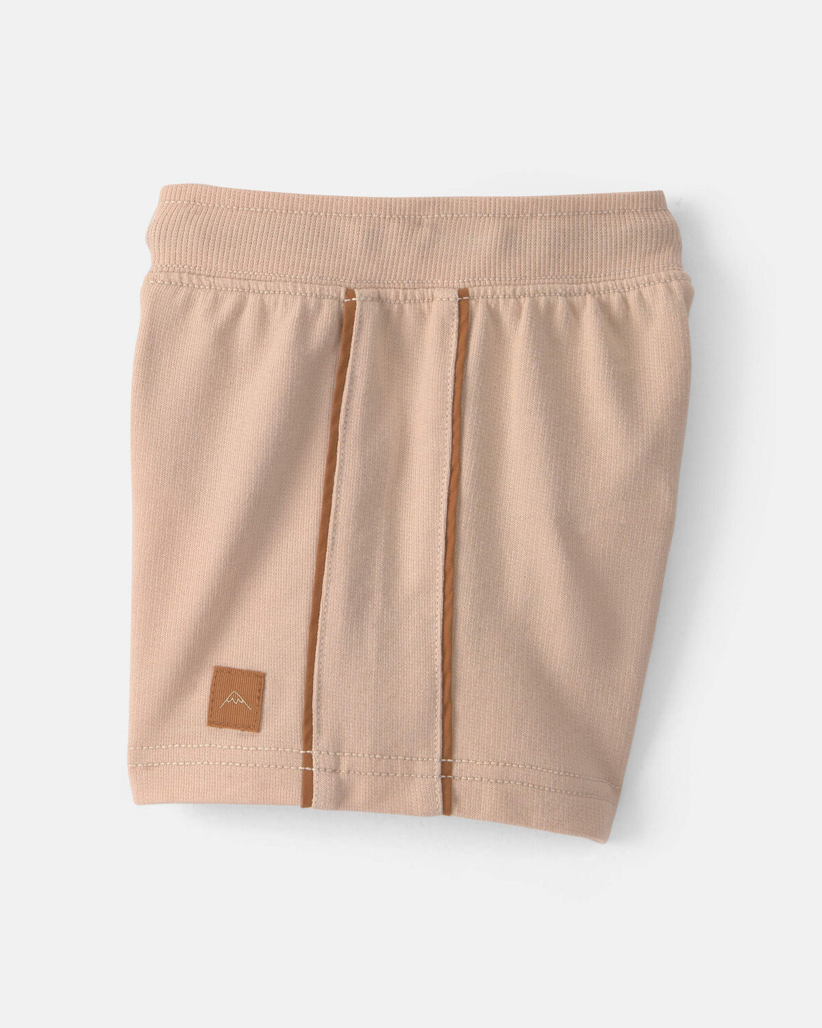 Baby Boy French Terry Shorts - Tan - Image 2