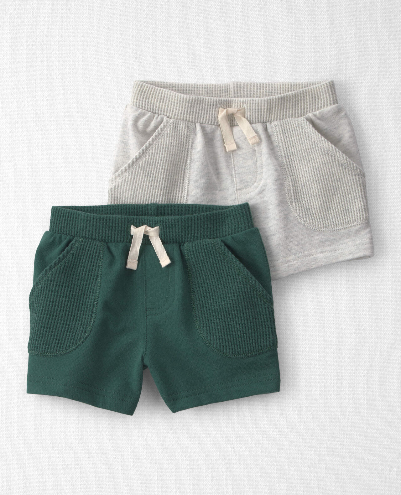 Baby 2-Pack French Terry Shorts Made with Organic Cotton - Image 6