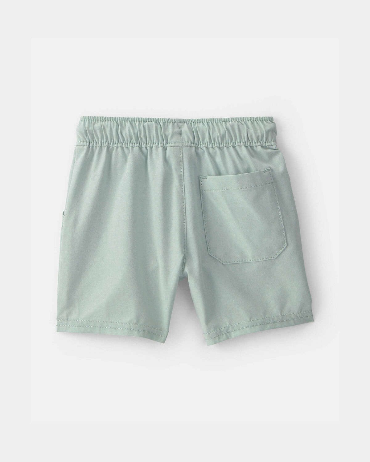 Baby Boy Poplin Drawstring Utility Shorts - Green - Image 2