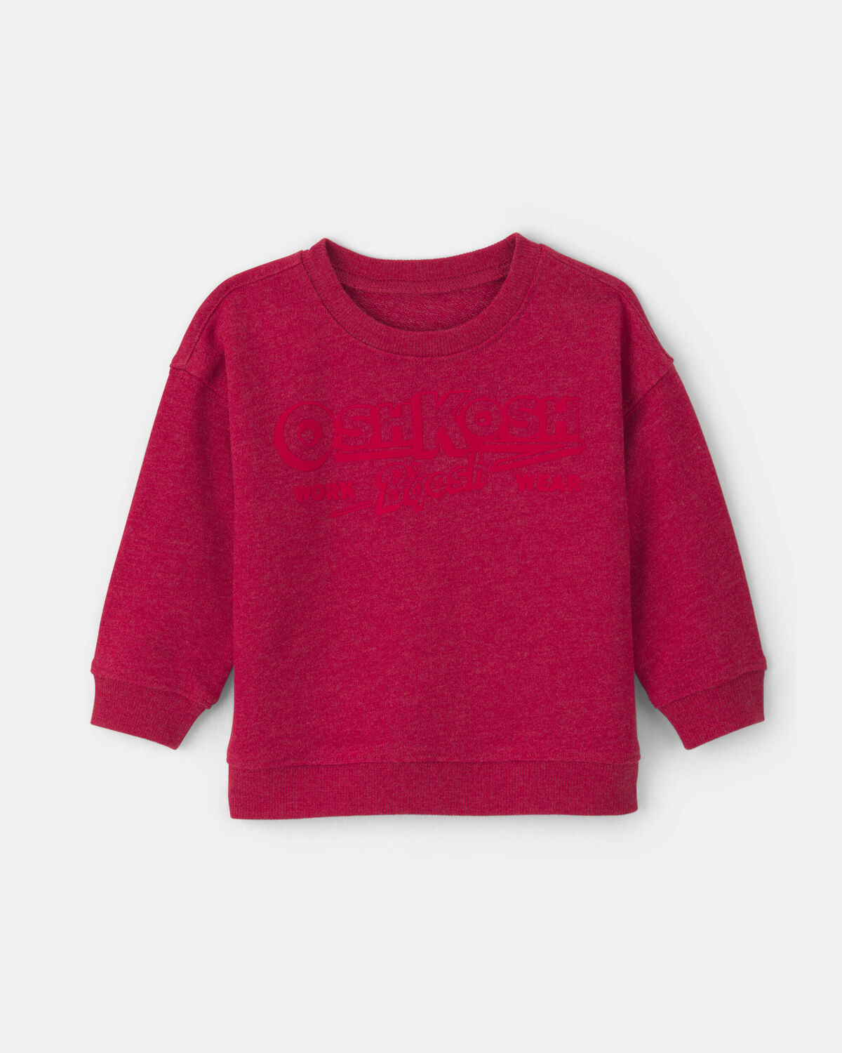 Baby Boy OshKosh Logo French Terry Pullover Sweatshirt - Red